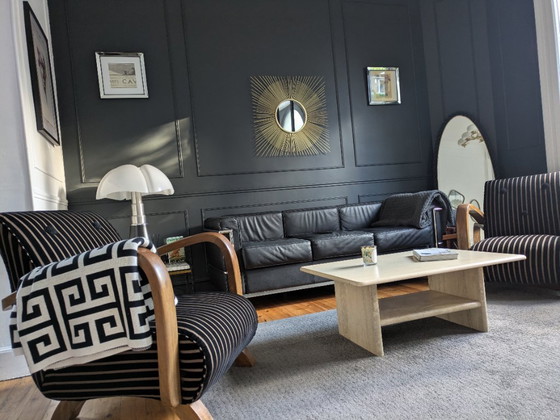 Image 1 of Tavolino da caffè vintage in travertino italiano