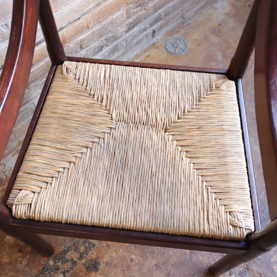 Image 1 of Carimate chair Vico Magistretti wicker seat 1970s