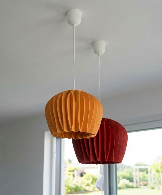Lampada di design (2) - Bloom SUNSET - Materiale ecologico – LL, Lampade a sospensione (photo 2 of 6)