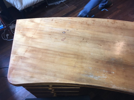 Image 1 of 1930s Pearwood Desk