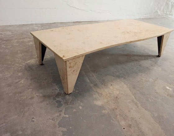 Image 1 of Vintage tessellated stone coffee table 