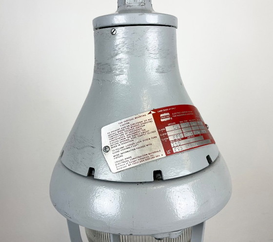 Image 1 of Lampada industriale antideflagrante grigia di Crouse-Hinds, anni '70