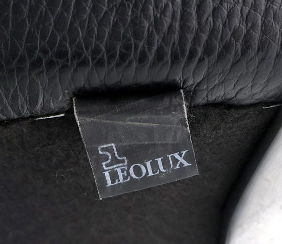 Image 1 of Divano Leolux Mayon in pelle nera da 2,5 posti