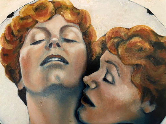 Image 1 of Cuadro de Anke Mensink "Mujeres enamoradas" de 1979