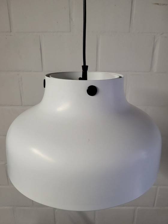 Image 1 of Vintage hoffmeister leuchten hanglamp, Scandinavische stijl, wit metaal