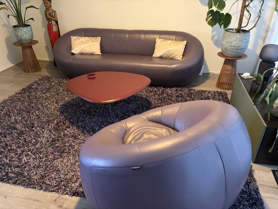 Deadgood Bank Met Fauteuil – Bankstel, Leather (photo 4 of 5)