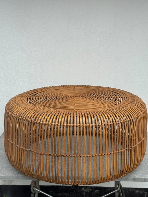 Round Bamboo Coffee Table