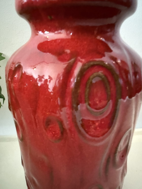 Image 1 of Vaso della Germania Ovest, anni '70, in ceramica rossa