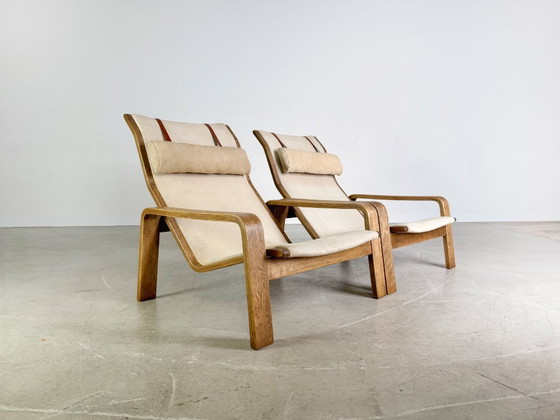 Image 1 of 2er Set Pulkka Sessel Asko Midcentury Ilmari Laippainen Canvas