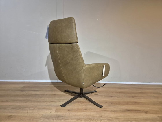 Image 1 of Modello da esposizione Montel Rolf Recliner regolabile - Olive - Pelle