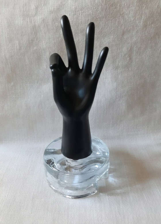 Image 1 of Chauffe-théière iconique La Vida – Verre cristal soufflé à la bouche, années 1970