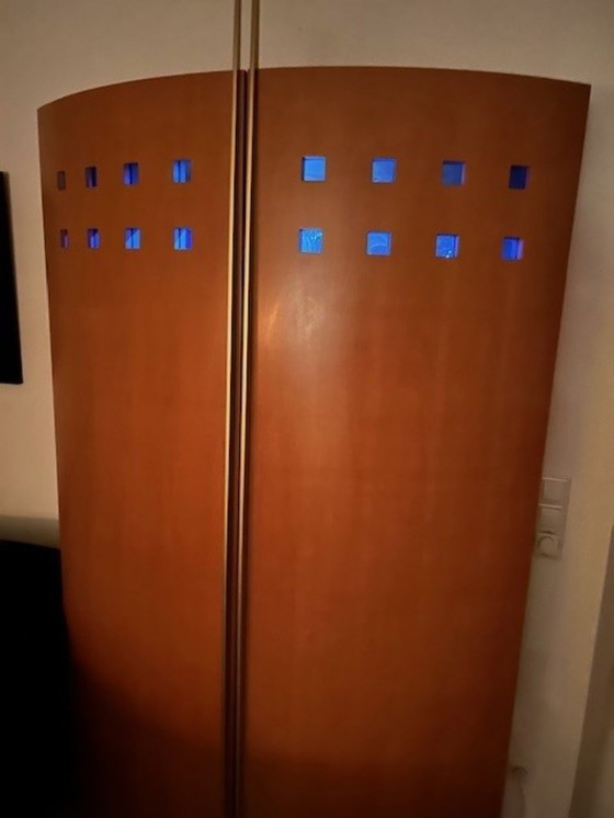 Image 1 of Mobile bar Reim Interline – un classico del design di Peter Maly, legno massello, illuminazione interna