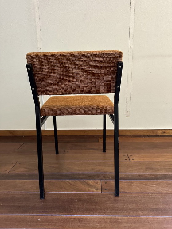 Set of 4 Vintage Design Martin Visser Dining chairs - 1960s, Spectrum, Metal, Textile, Black (photo 9 of 15)