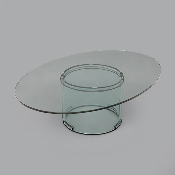 Image 1 of Tavolino "Adam" in vetro trasparente di Luigi Massoni per Gallotti e Radice, anni '70