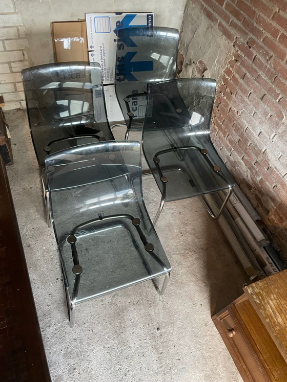 6x IKEA chairs – Dining chairs, Metal, Plastic (photo 3 of 5)