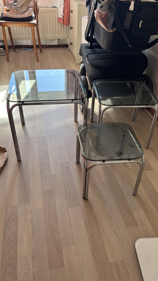 Buisframe sallon tafeltjes