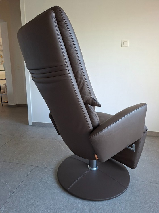 Fauteuil inclinable en cuir Durlet Aston – Design par Anita Schmidt – Fauteuils d'appoint, Leather (photo 6 of 15)