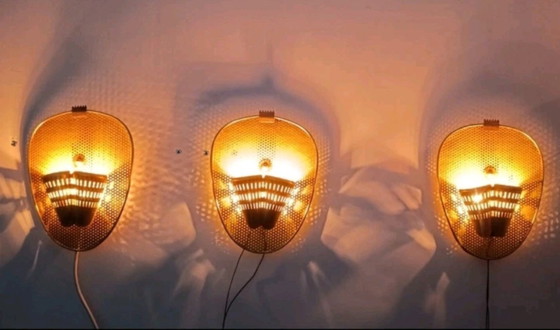 Image 1 of Set of wall sconces by MM for Ateliers Mategot, 1950s