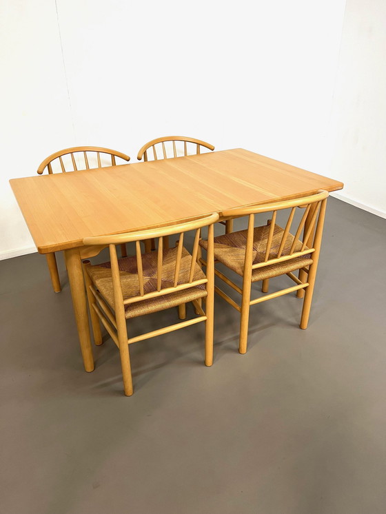 Image 1 of Set da pranzo in faggio di Nordisk Danimarca anni '90