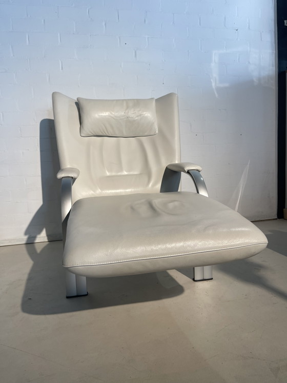 WK Wohnen Vintage Art Deco Retro – Verstelbare relaxstoel, Aluminium, Leather (photo 8 of 15)