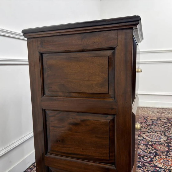 Cómoda clásica inglesa, Madera, Latón, Marrón, Italian Design (foto 7 de 10)