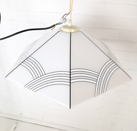 Vintage hanglamp acryl jaren 70 heksenhoed – Hanglampen, Plastic (photo 4 of 11)