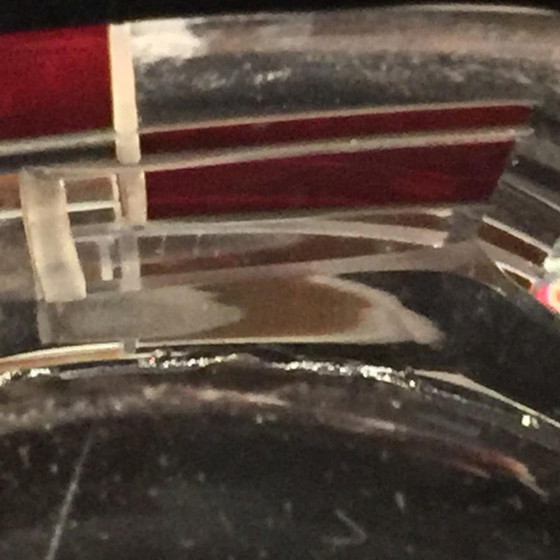 Caja Art Deco Bohemia Constructivista de Cristal Rojo de Karl Palda, 1930 – Objetos decorativos, Crystal (photo 10 of 11)