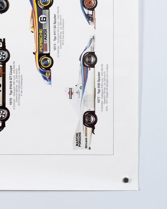 Image 1 of 50 Jahre Porsche – 1981 – Poster originale Porsche vintage di Ken Rush – Vintage Motorsport – 76x102 cm