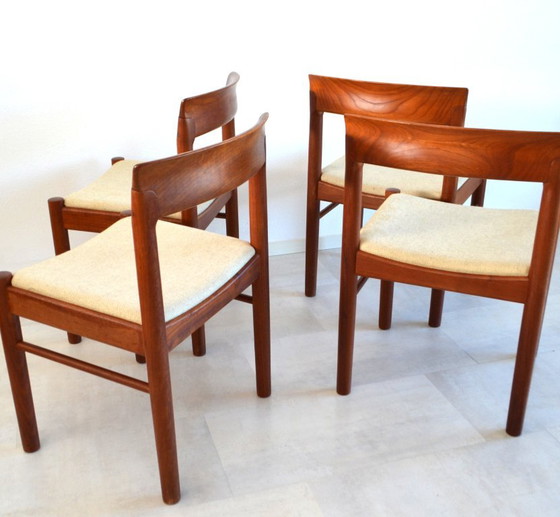 4 x Chaises de salle à manger Vintage Bramin Design Danois – Textile, Wood (photo 6 of 11)