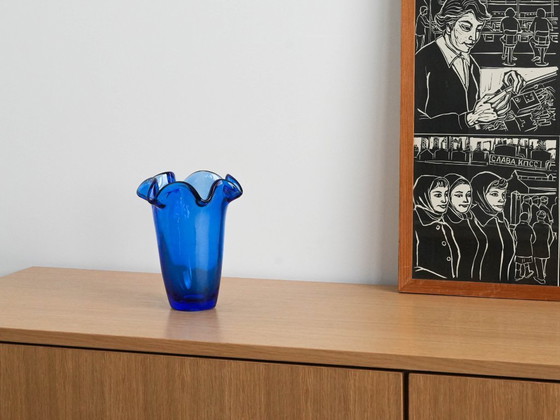 Image 1 of Cobalt glass vase, Danish design, 1970s, made in Denmark