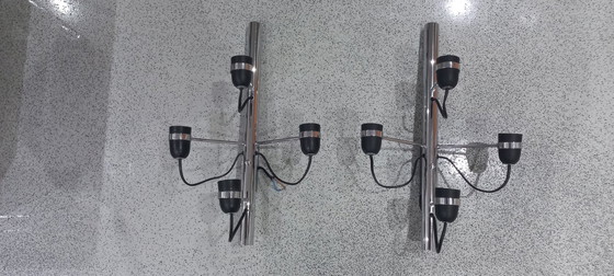 Image 1 of Rara coppia di lampade da parete di Gino Sarfatti per Arteluce