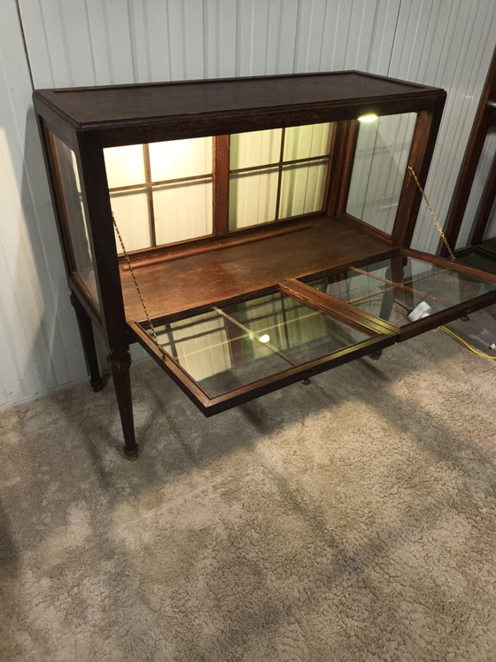 Vitrine/meuble à thé antique, Bois, Verre, Marron (photo 8 sur 15)