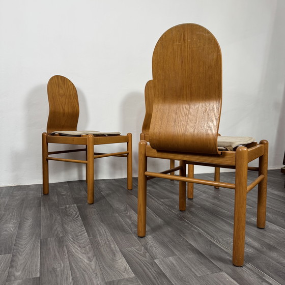 Image 1 of Set of 4 Mid-Century Scandinavian Dining Chairs from the 1970s