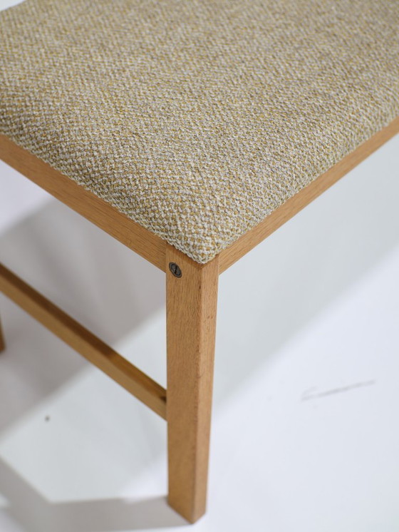 Image 1 of Hallway bench chest of drawers Swedish vintage oak