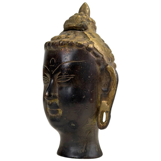 Cabeza de Buda de Bronce – Estilo Tailandés – Escultura Decorativa – Bronze (photo 8 of 9)