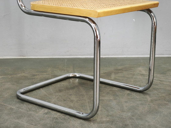 Italian Cesca B32 Style Cane And Chrome Cantilever Chair, 1970s – Dining chairs (photo 11 of 12)