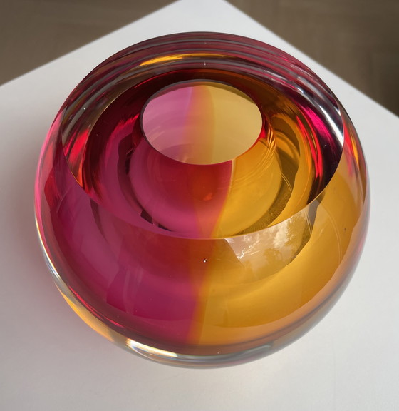 Image 1 of Objet en verre unique « CANDY » de l'artiste verrier George Broft