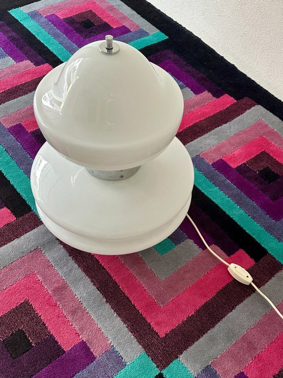 Image 1 of Grande lampe de table en verre de Murano, style milieu du XXe siècle, par Nason pour Mazzega – Italie des années 1970