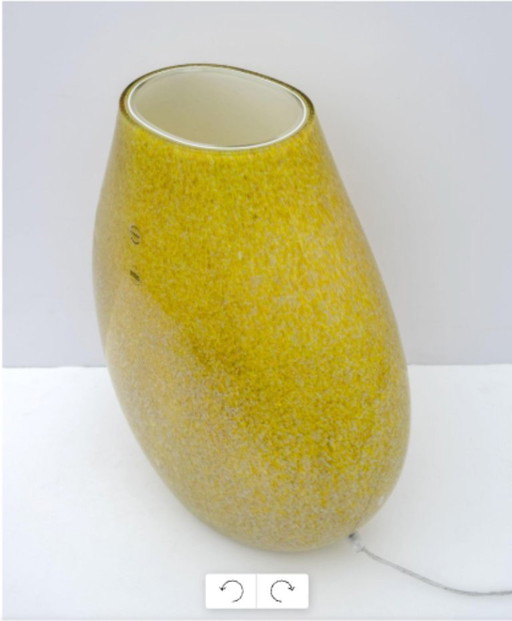 Modern Italian Murano glass table lamp "Pulegoso" by Carlo Nason