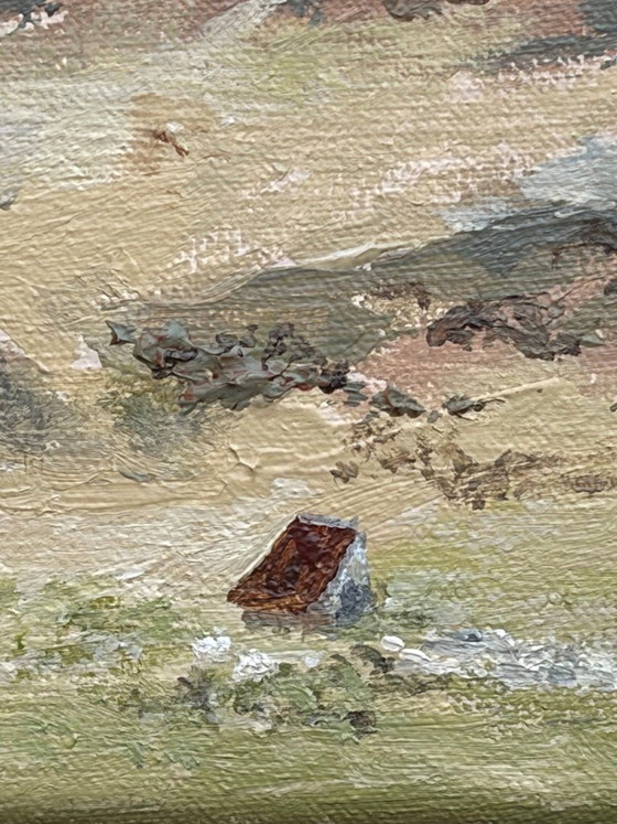 Image 1 of Durmitor – Expressive mountain landscape | Acrylic painting on canvas | 20x20 cm