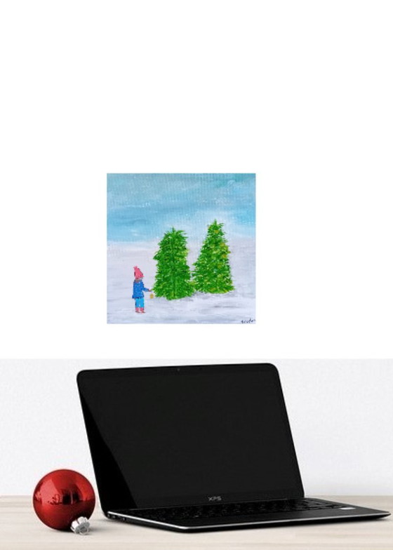 Image 1 of Weihnachts- (Winter-) Gemälde