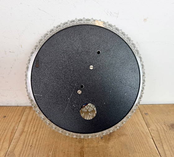 Image 1 of Vintage Glass Wall or Ceiling Light from Elektroinstala, 1970s