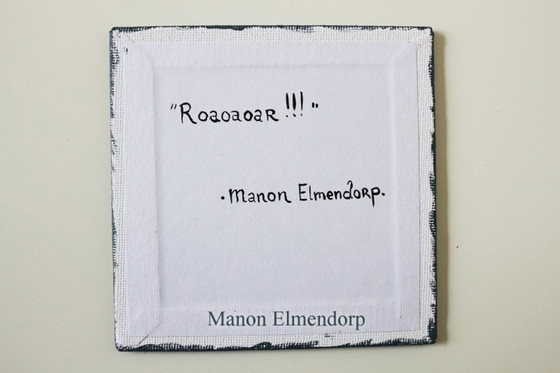 Image 1 of Piccolo dipinto unico, realizzato a mano, di arte fantasy e raffigurante un asino.