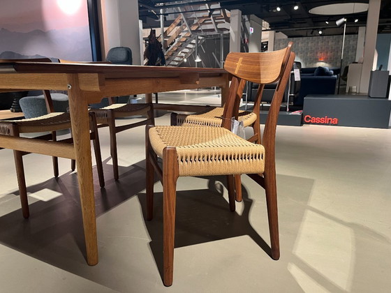 Image 1 of CH327 + CH23 dining table and chairs