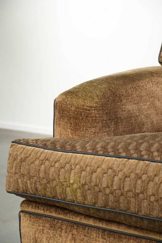 Beautiful Fabric Art Deco Design Armchair by Bart van Bekhoven – Textile (photo 10 of 13)