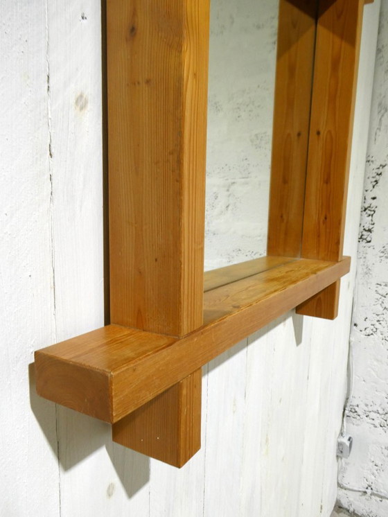 Image 1 of gran espejo de pino, 1970