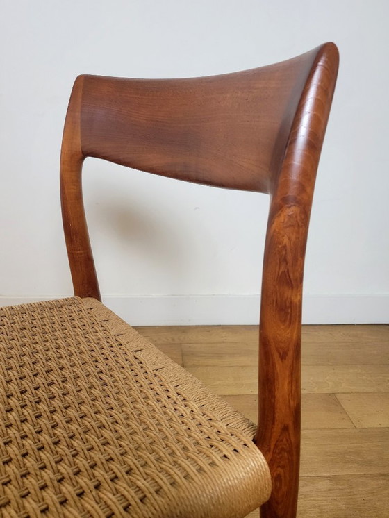 Image 1 of 4er-Set Stühle von N.O. Møller, Modell 77, aus Teakholz