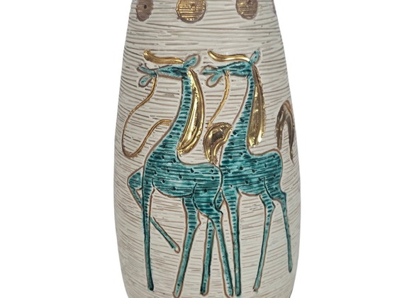 Image 1 of Fratelli Fanciullacci - rétro - italien - vase en faïence - années 70