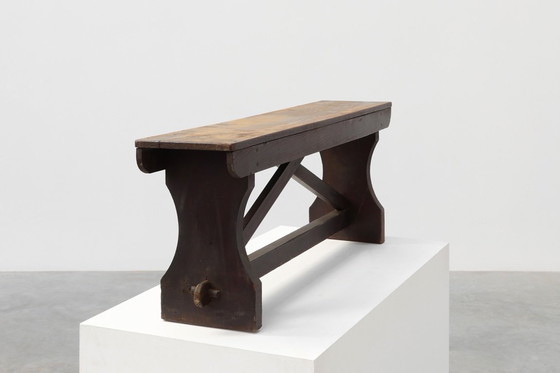 Image 1 of Panchina rustica in legno in stile Wabi Sabi, Francia, 1900