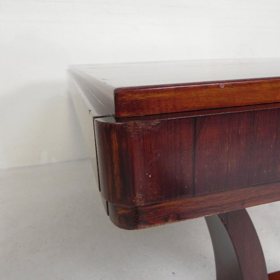 Image 1 of Art-Deco-Esstisch, Palisanderfurnier, ausziehbar auf 248 cm, 1930er Jahre